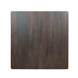 Modern Bar Height 42" Dining Table, Rubberwood Legs and Laminate Table Top, Walnut Finish, Black 65503.00WALN