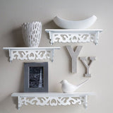 Set of 3 Floating Wall Shelves Bookshelf Display Wall Shelf Storage Rack 30401635