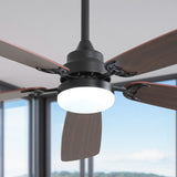 52 Inch Classics Ceiling Fan With Dimmable Led Light 6 Speed Wind 5 Blades Remote Control DC Motor W934P189484