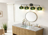 4-Light Bathroom Light Fixtures, Modern Vanity Lights with Glass W3775P466605