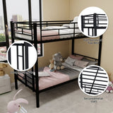 Twin Over Twin Metal Bunk Bed for Kids Boys Girls,Metal Structure Bedframe with Ladders & W1935P294047