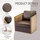 COOLMORE Swivel Chair, Comfy Round Accent Sofa Chair for Living Room, 360 Degree Swivel W395102739