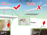 3*9m Non-Cloth PE Cloth Plastic Sprayed Iron Pipe Outdoor Party Tent White 15998186