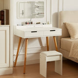 Makeup Vanity Desk with Removable Mirror and Lights, 3 Color Modes & Adjustable Brightness Dressing W760P304981