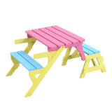 KID'S MULTI-FUNCTIONAL ARM CHAIR,TABLE 2 BENCHES W495P170202