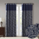 Jacquard Curtain Panel Pair B03598175