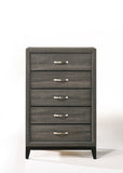 ZNTS Weathered Grey 5-Drawer Chest B062P209052