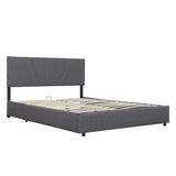 ZNTS Queen Upholstered Platform Bed with Lifting Storage, Queen Size Bed Frame with Storage and Tufted W1670P147579