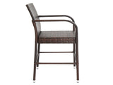 2pcs High Bar Chair Brown Gradient 79570616