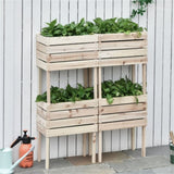 Wooden PlanterFlower shelf,Wood Planter Box 03122294