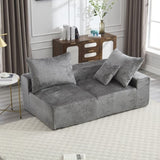 UNITED WE WIN Memory Foam 2-Seater Couch, No Installation & Easy to Transport, Deep Seat Modern Sofa W1568P222616