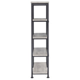 Grey Driftwood 4-shelf Bookcase B062P145557
