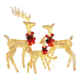 3pcs 54*38*122cm 30.00V 3.60W Family Elk Golden Iron Frame Cotton Thread Green Onion Powder 18125564