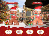 7.9 FT Lighted Christmas Inflatable Decoration, Inflatable Gingerbread Man Outdoor Decoration, Funny 81761371