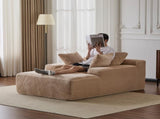 Oversized Chaise Lounge Chair Cozy Cloud Couch, Modern Plush Corduroy Upholstered Sleeper Sofa 19645752