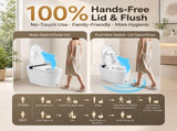 Smart Toilet with Bidet Seat,Auto Open/Close Seat, Foot Sensor, LED Display,Night Light, Warm Water W3598P508843