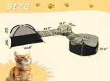 Outdoor Cat Enclosures Indoor Cats, 5 in 1 Portable Cat Play Tent with Tunnels and Cat Houses 09023201