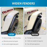 Fenders Front & Rear Fenders Compatible with 2018-2024 Jeep Wrangler JL and JLU Unlimited Rubicon, W2801P236146