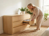 6 Dresser for Bedroom, Modern 6 Drawer Dresser with Spacious Countertop, Wood Storage Cabinet with W3204P484603