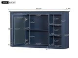 35'' x 27.5'' Medicine Cabinet, Wall Mounted Bathroom Storage Cabinet, Modern Bathroom Wall Cabinet WF322917AAC