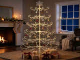 6ft White PVC Metal Artificial Christmas with Snowflake Topper, No Extra Ornaments, Daily Decor 13875563