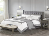 8 Piece Comforter and Quilt Set Collection Grey Full/Queen B03597094