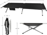 Portable Folding Camping Cot with Carrying Bag Army 00300550