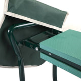 Outdoor 2-in-1 Garden Stool and Kneeler, Garden Bench with Tool Bags, Kneeling Pad, Gift for Parent, W2181P155115
