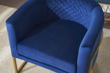 Upholstered velvet chair Gold metal bracket, medieval living room office tea room lounge chair with W2113P228848