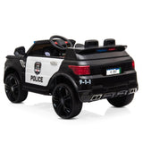 ZNTS 12V Kids Police Ride On Car Electric Cars 2.4G Remote Control, LED Flashing Light, Music & Horn. 80051466