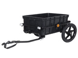 2-in-1 Bike Cargo Trailer, Bicycle Trailer with Removable Box and Waterproof Cover, Black, 39014724