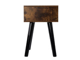 Set of 2 Mid Century Wood Side Table, End Table with 1 Storage Drawer, Nightstand for Bedroom Living W2181P144024