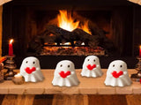 Halloween Ghost Figurine, Spooky Resin Ghost Statue, Funny Cute Ghost Ornaments for Halloween 62104765