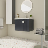 28 Inch Bathroom Vanity with Ceramic Sink, For Small Bathroom, Bathroom Vanity with Soft Close Door W999P146021