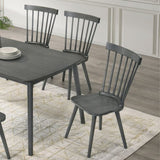 Rustic Farmhouse Dining Chairs, Solid Wood Side Chairs for Kitchen & Dining Room, Easy W2537P211108
