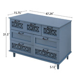 7 Drawer Cabinet, American Furniture, Suitable for Bedroom, Living Room, Study W688124208