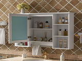 3-in-1 Bathroom Mirror Cabinet, 41-inch Wall Mounted Medicine Cabinet with Adjustable Shelf & Soft N710P358613K