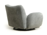 360&deg Swivel Chair Accent Chair 32.48-inch chenille fabric upholstered sofa, suitable for living W2901P463495