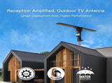 10000A 110V 40-860MHz 203dB 350&degRotation UV Dual-band Outdoor Antenna Black 01441372
