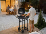 2 Burner BBQ Propane Gas Grill with Side Burner 24000 BTU Output Stainless Steel Barbecue Grill with 03887968
