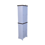 Narrow cabinet,Bathroom Storage Cabinet, Farmhouse Storage Cabinet with Adjustable Shelves & Storage W1412P271793