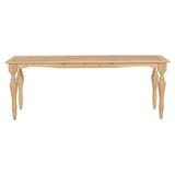 TOPMAX Vintage Traditional 82.7inch Extendable Dining Table with 23.6inch Removable Leaf, Natural N717P170406A