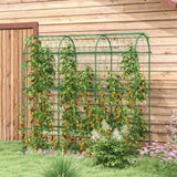 17" x 72" x 72" Outdoor Metal Garden Trellis with Climbing Net 32453469