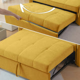 Chenille fabric pull-out sofa bed,sleeper loveseat couch with adjustable W848132155