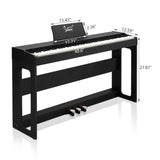 ZNTS GDP-104 88 Keys Full Weighted Keyboards Digital Piano with Furniture 73010645