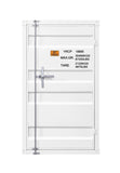 White 1-Door Chest with Container Lock B062P209020
