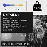 Kamperbox Ultra Light Down Sleeping Bag Outdoor Sleeping Bag Warm Down Sleeping Bag Outdoor 30225991