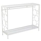 Toughened Glass Panel Console Table---Circle Shape 36052261