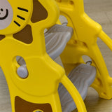 Yellow Toddler Slide for Indoors with Basketball Hoop 04628273