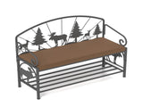 Shoe Rack Bench for, Industrial Bench, Rustic Shoe Rack for Small Spaces, Upholstered W2167P225266
